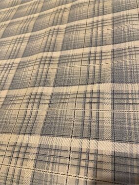 Plaid Print Creme 2.5yd Fabric Craft Sewing Quilting Material DIY Clothing New